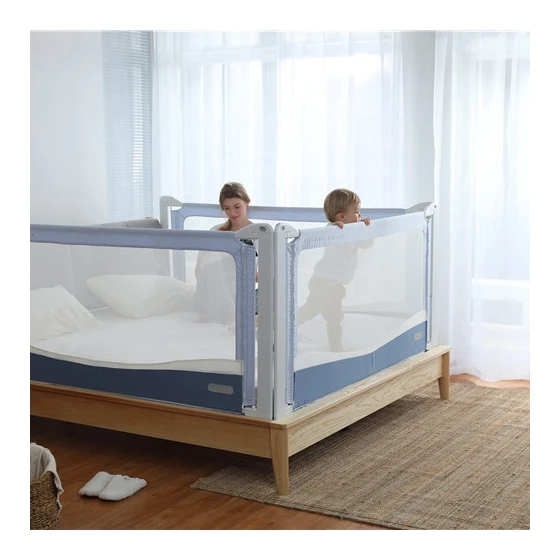 

High Quality Baby Bed Barrier, Kids Bed Fence/, Grey/pink/blue/customized