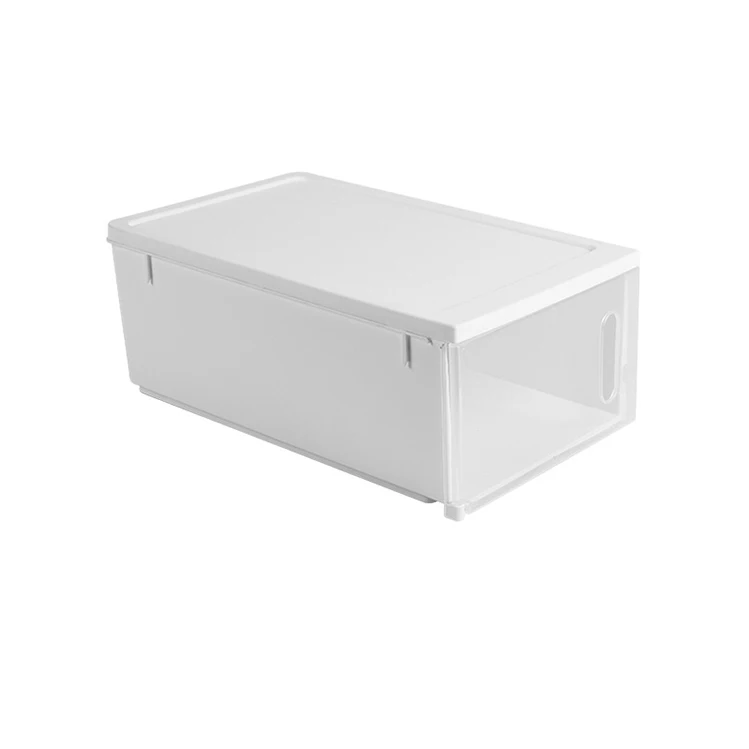 

plastic assemble shoe box stackable transparent, Clear transparent