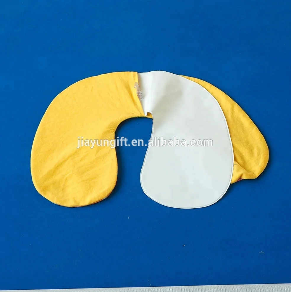 
U shape inflatable neck pillow with printing factory 