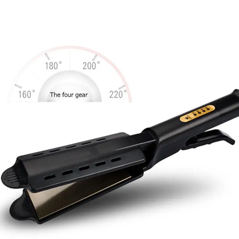 
Salon Wet Dry Fast Styler Titanium Ceramic Tourmaline Ionic Flat Iron Steam Hair Straightener 