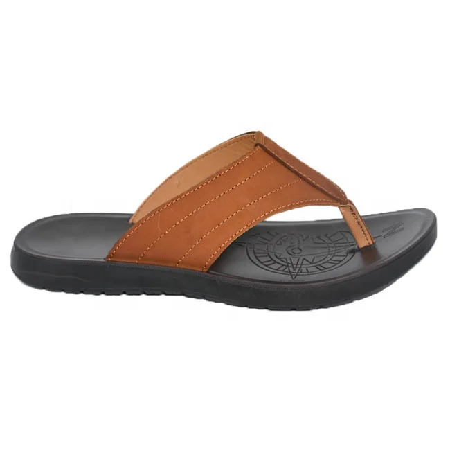 

New Arrival Comfortable Casual Non-slip Rubber Boys Summer Flip Flops, Brown