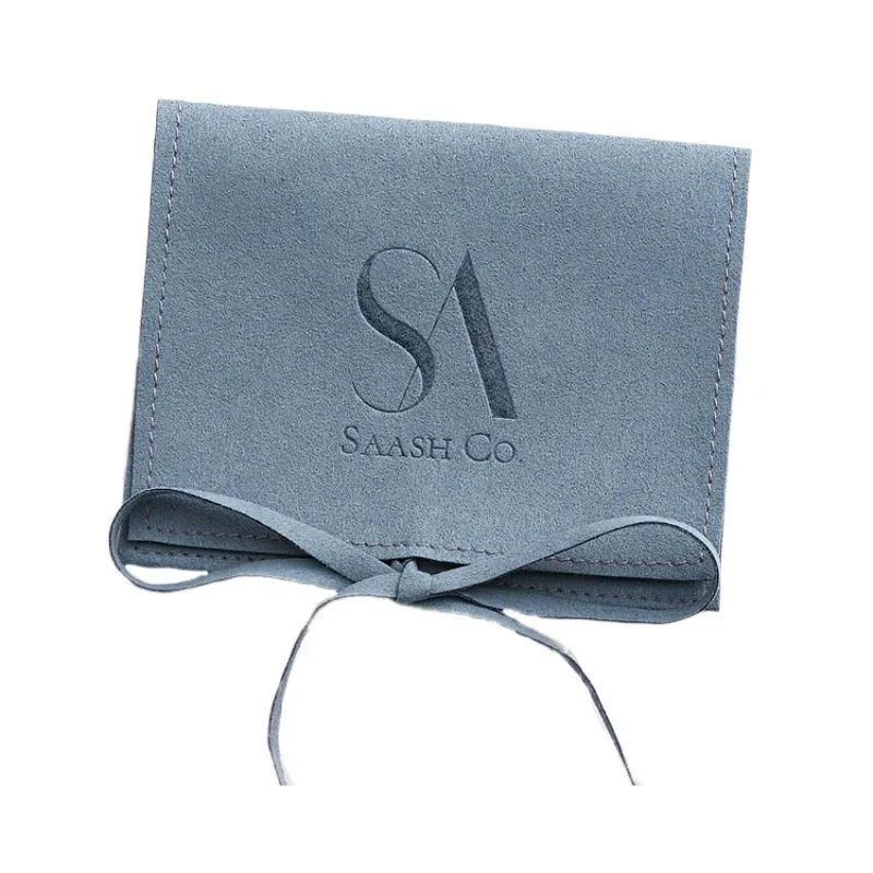 

Microfiber Soft Faux Suede velvet Envelope Style Jewelry Bag Pouches, Cmyk