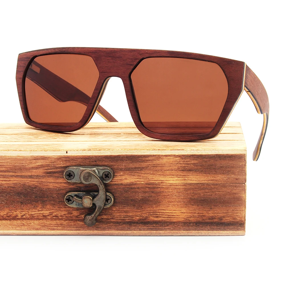 

Wholesale promotional recycled wooden bamboo sunglasses with own custom logo