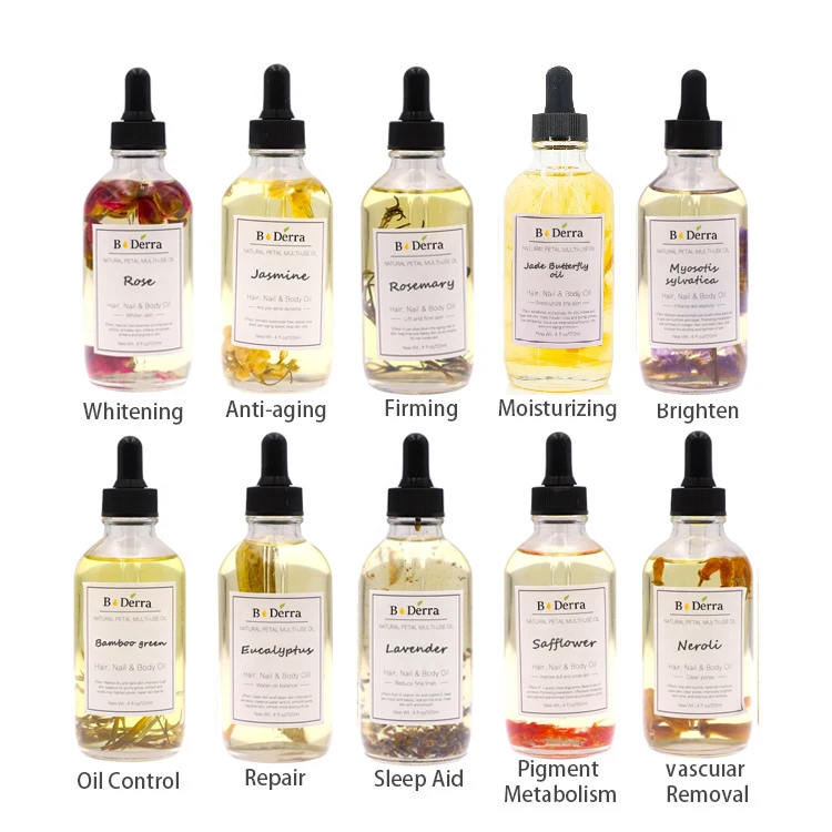 

Multi use body massage oil natural rose flower petal oil for skincare lavender petal oil