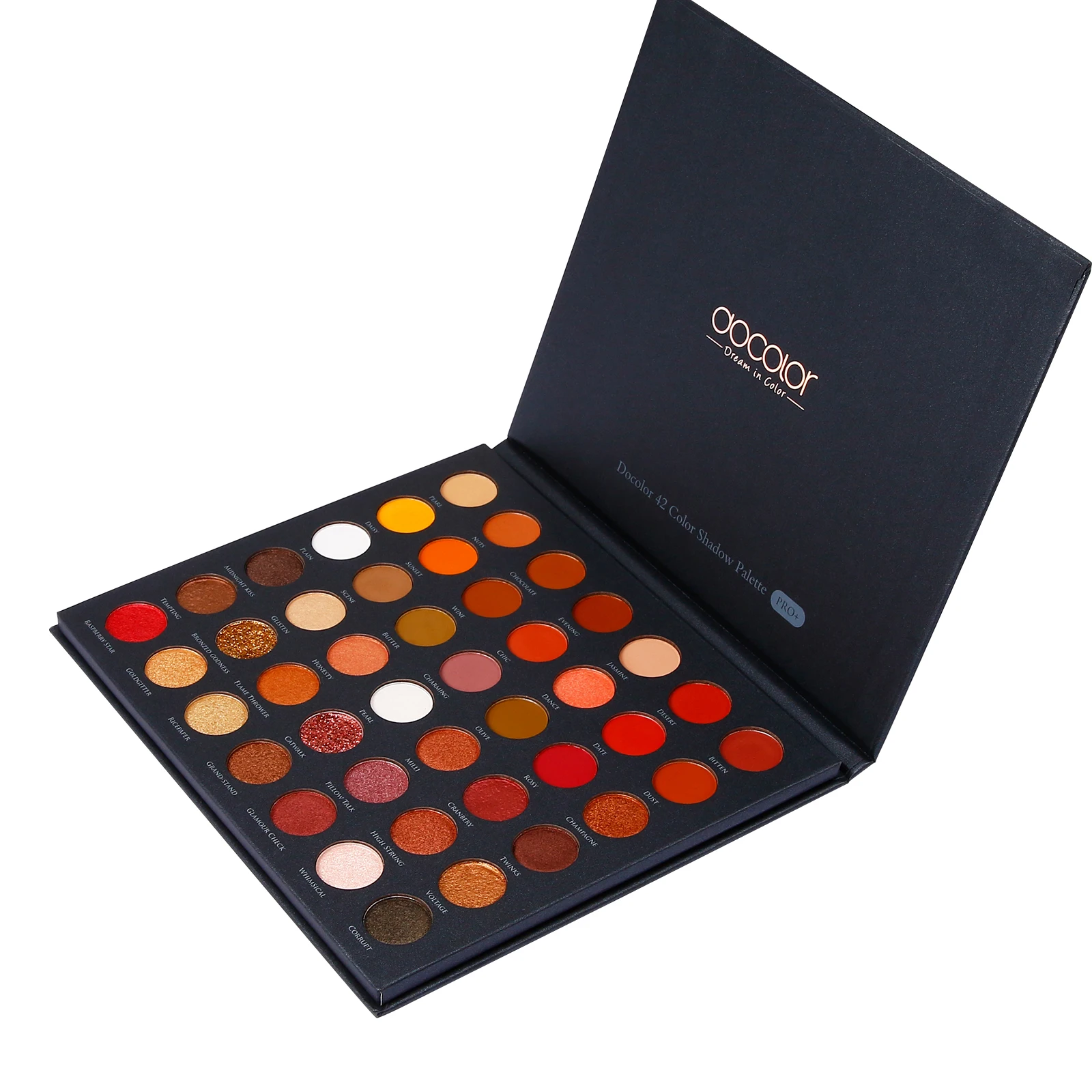 

Docolor PRO+ 42 Colors Eyeshadow Palette Matte Shimmer Make Up Eye Shadow Powder Long Lasting Waterproof Makeup Palette