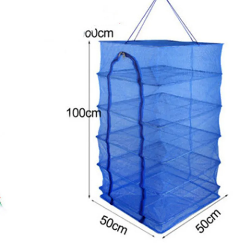 

Customizable Herb Fish Mesh Hanging Drying Net Food Dehydrator- Spiral Dry Nets, Blue