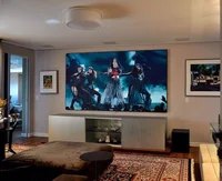 

100inch 16:9 long throw ALR home theater black diamond projectionscreen