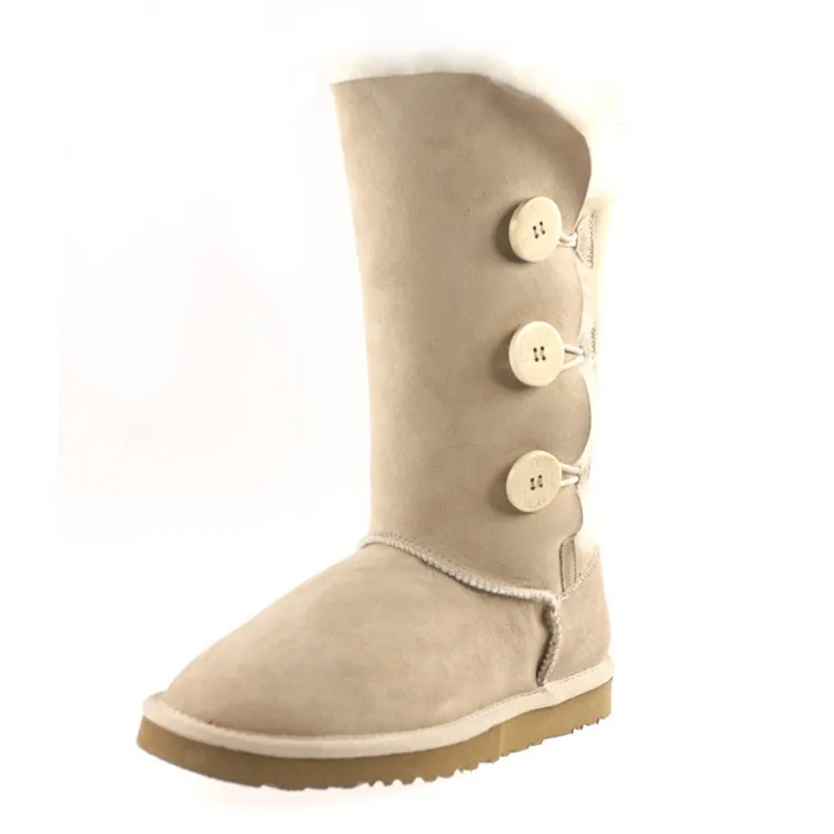 

High quality wholesale custom cheap pure color professional winter snow boots, As customized