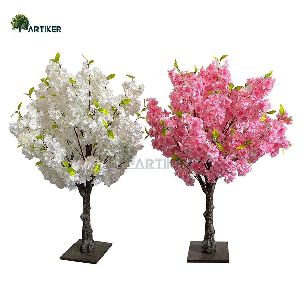 

wholesale 1m high Artificial Mini cherry blossom trees indoor weeding table red cherry blossom tree, Natural color