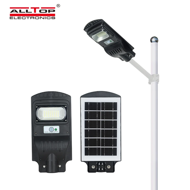 ALLTOP High quality outdoor integrated waterproof 30w 60w 90w sensor led solar power street light