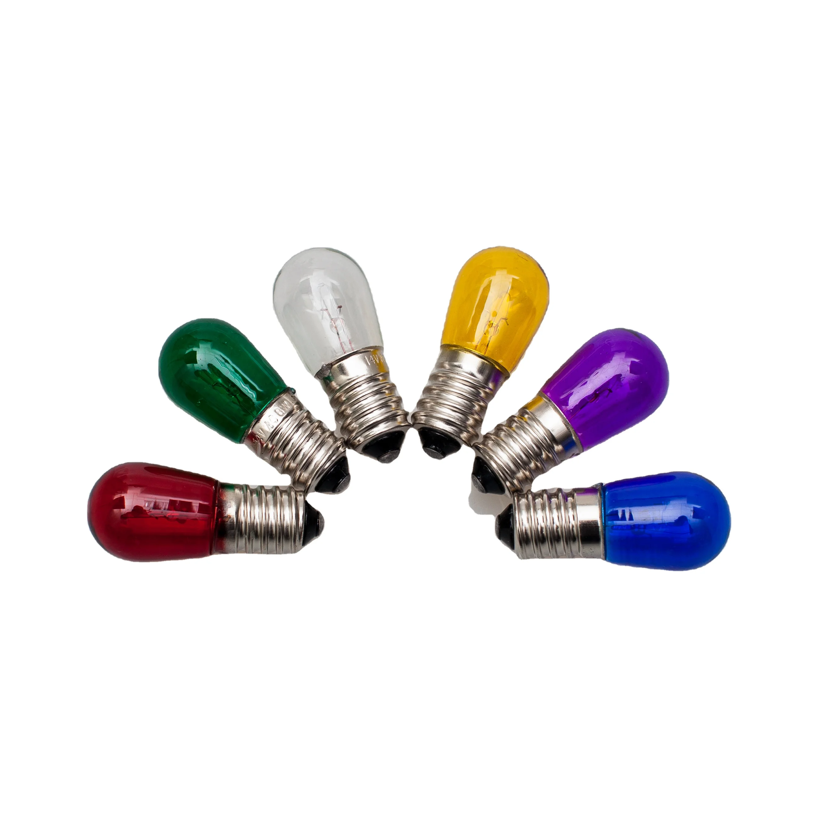 colour incandescent bulb holiday joy pygmy bulb S19 60V 7W E12