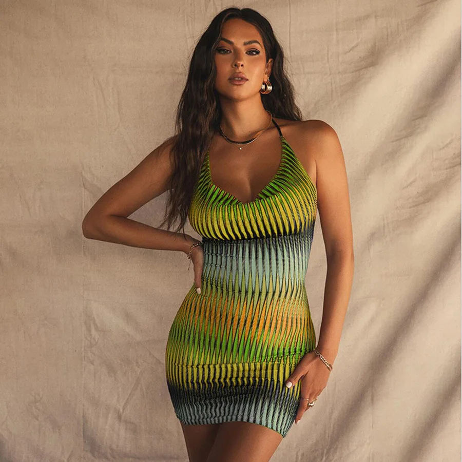 

Hot Selling New Summer Women Sexy Backless Bodycon Cheap Casual Slim Women Dress, Customized color