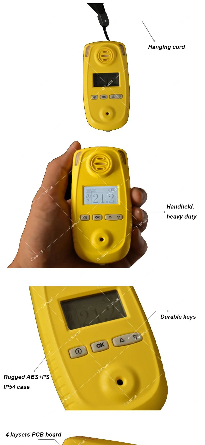 Industrial Scientific Portable Multi Gas Detector Buy Four In One