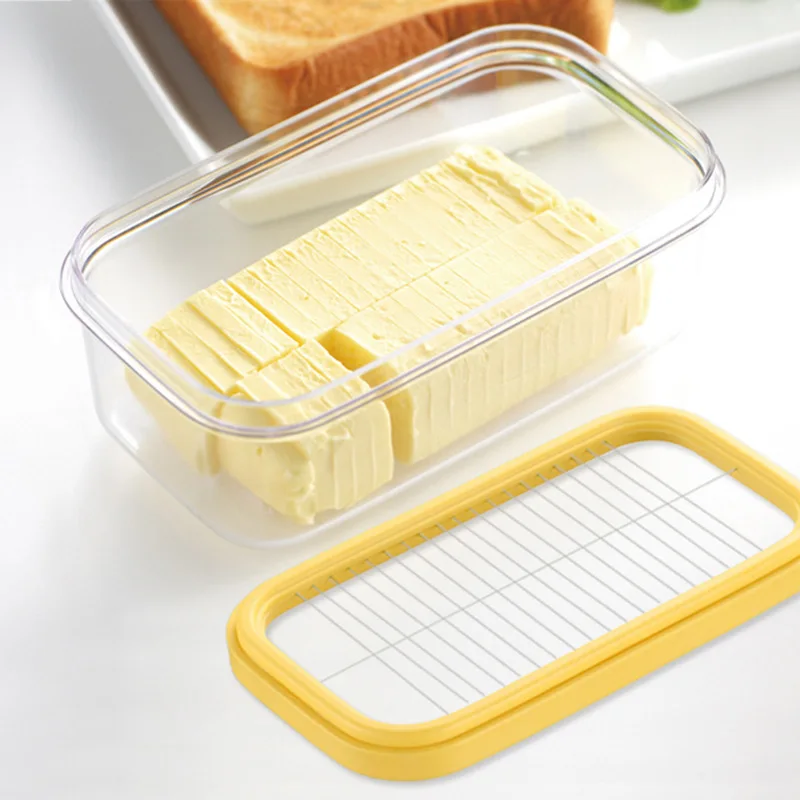 

Factory Wholesale Butter Box Cheese Cutting Fresh Box Sealed Rectangular Storage Box Baking Tools, Customized