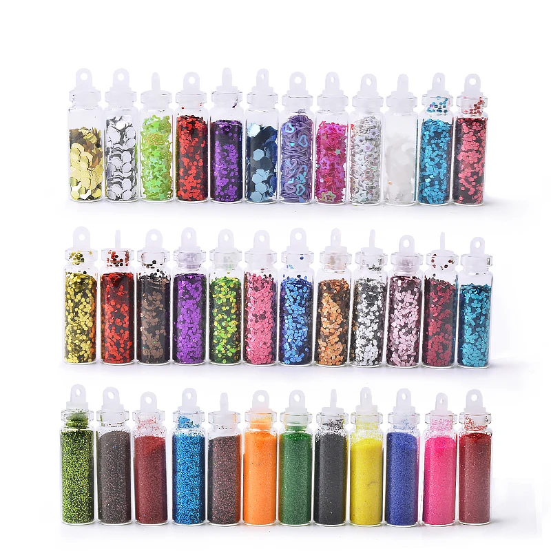 

12 bottles per set Shiny Nail Glitter Powder Ultra-thin Nail Sequin 3d Acrylic Flakes For DIY Nails Design Manicure Decorations