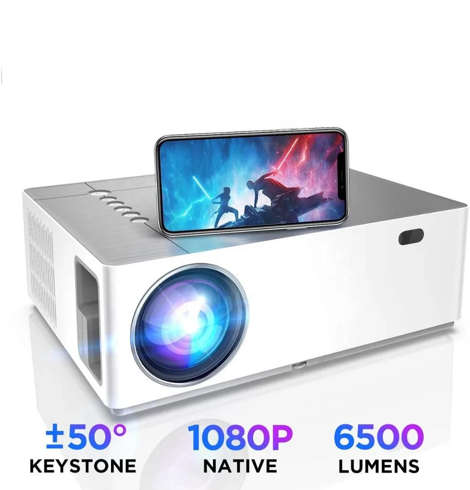 

[Amazon Hot 6500 Lumens Projector] Factory OEM ODM LCD LED Native 1080P 4K Full HD LED LCD Portable Home Theater Projector