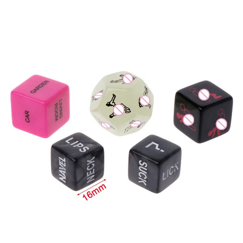 

Plastic Dice Game accessories with words 20mm dice wholesales, White