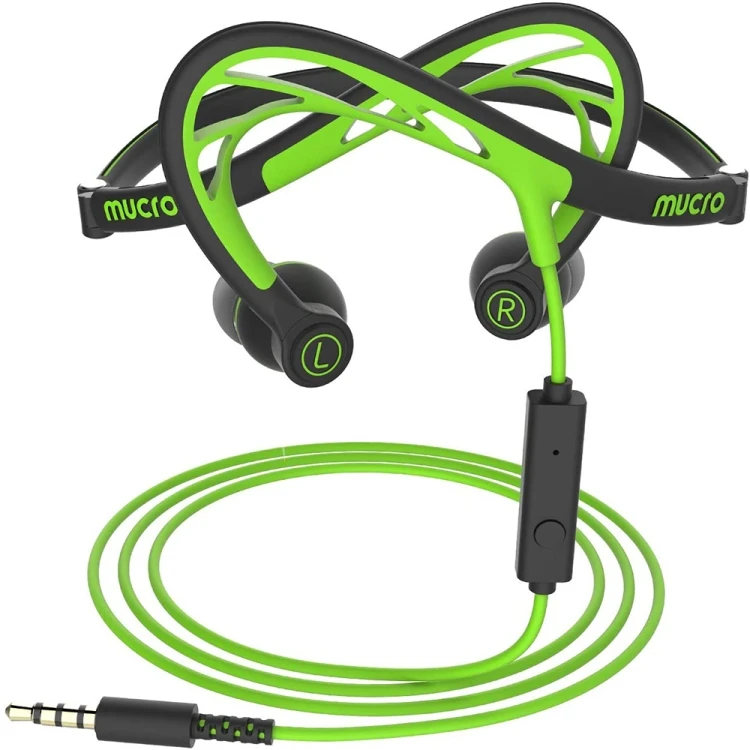 

Portable neckband Sport Stereo Earphone Wireless Built In Microphone earphones Headset, Green ,blue