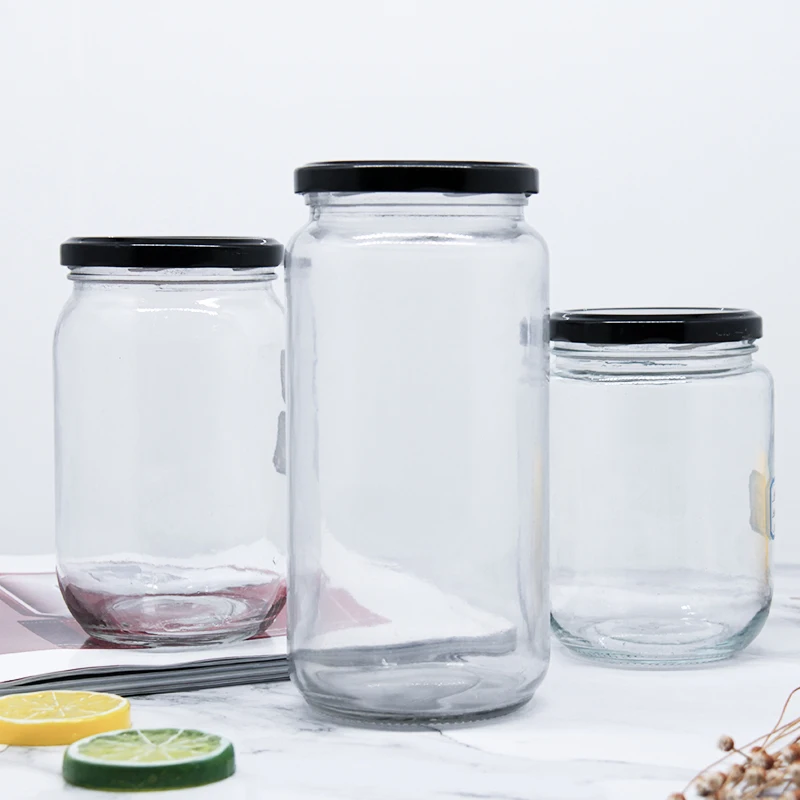 

Wholesale Glass Jars In Bulk Glass Jars And Containers Small Glass Jars 32oz1000Ml, Transparent
