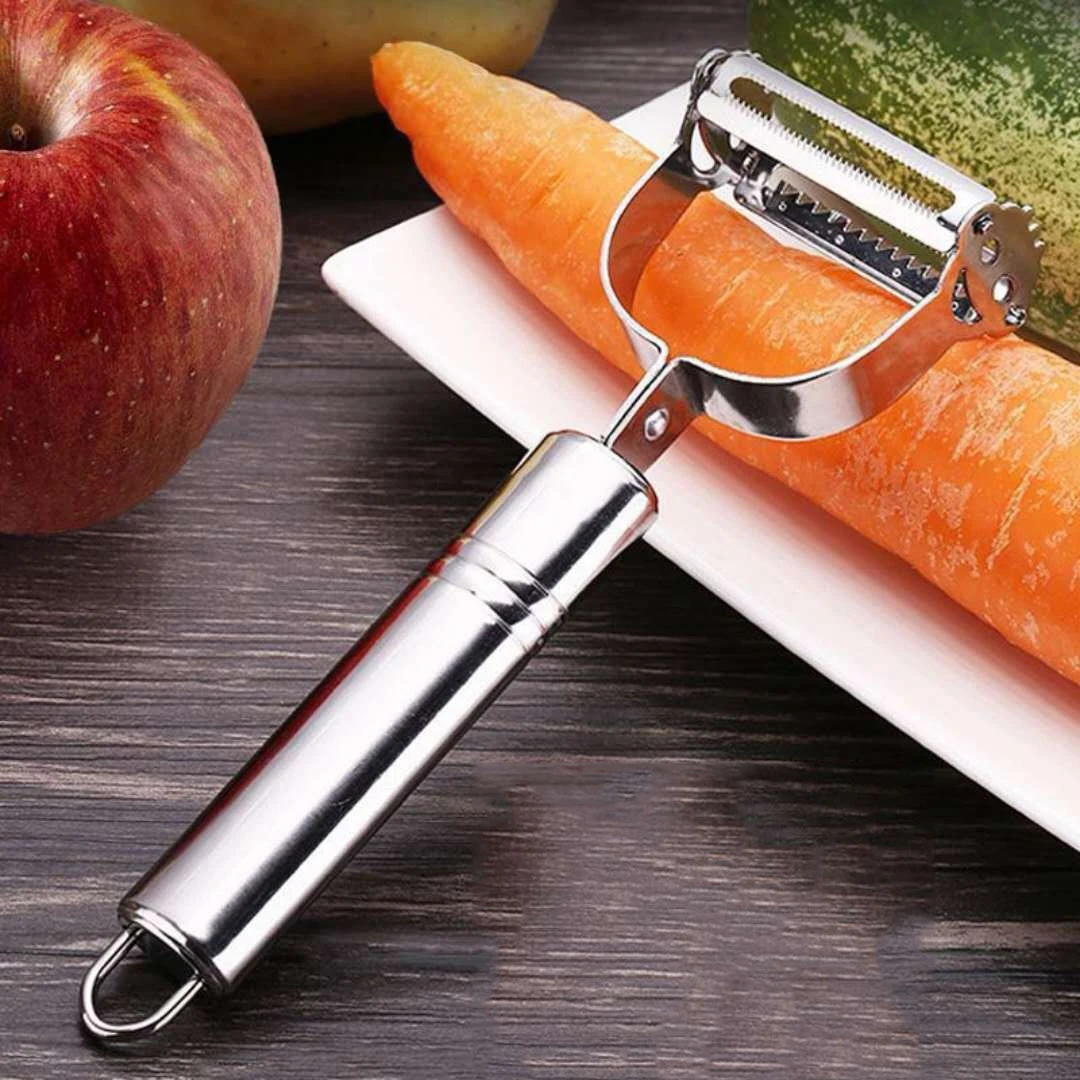 

MultifunctionVegetable Fruit skin-peeler Stainless Steel Paring Peeler For Kitchen peelers, Sliver