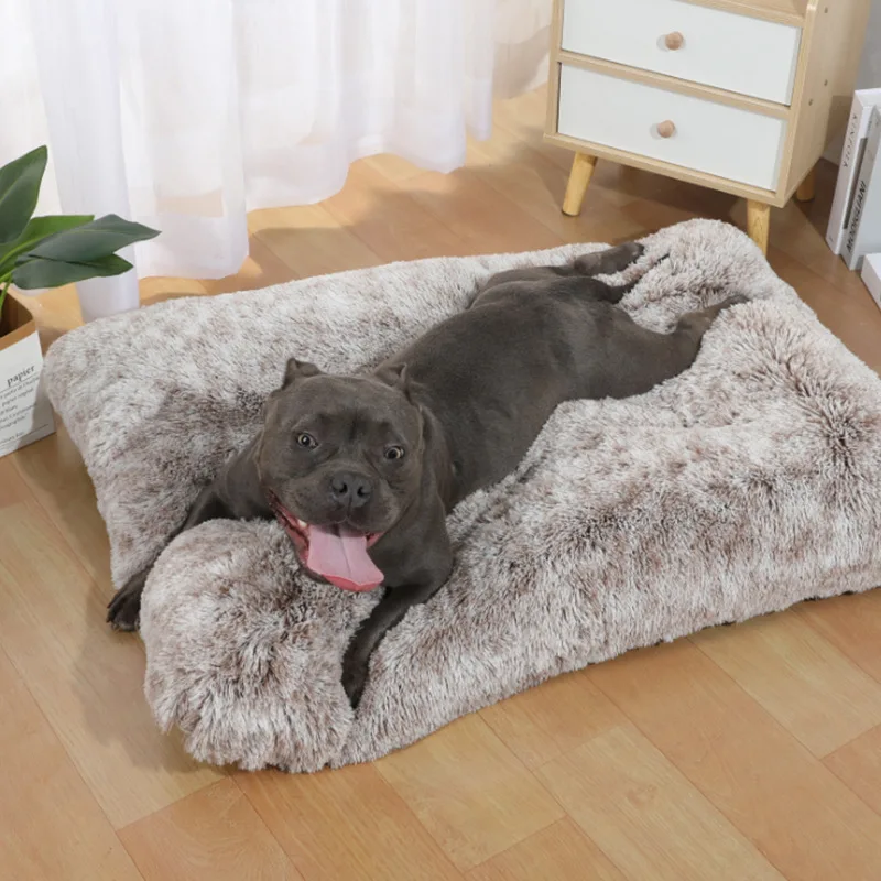 

Wholesale Amazon new style comfortable plush pet mat thick and warm winter cat sleeping mat, 16 colors available