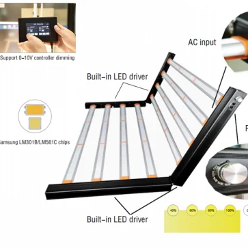 Professional garden hydroponic 600W 480W 240 watt led grow light bar lm301h strip bar light wholesale led for Vertical farming