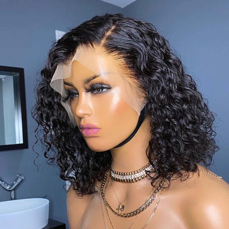 

Cheap Price Black Braided Short Peruvian Bob Wig,Transparent Human Lace Frontal Wig, Virgin Brazilian Hair Wig For Black Women