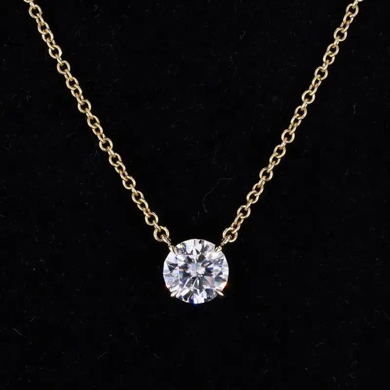 

Starsgem 18k gold jewelry wholesale moissanite necklace hot sale lab grown diamond jewelry