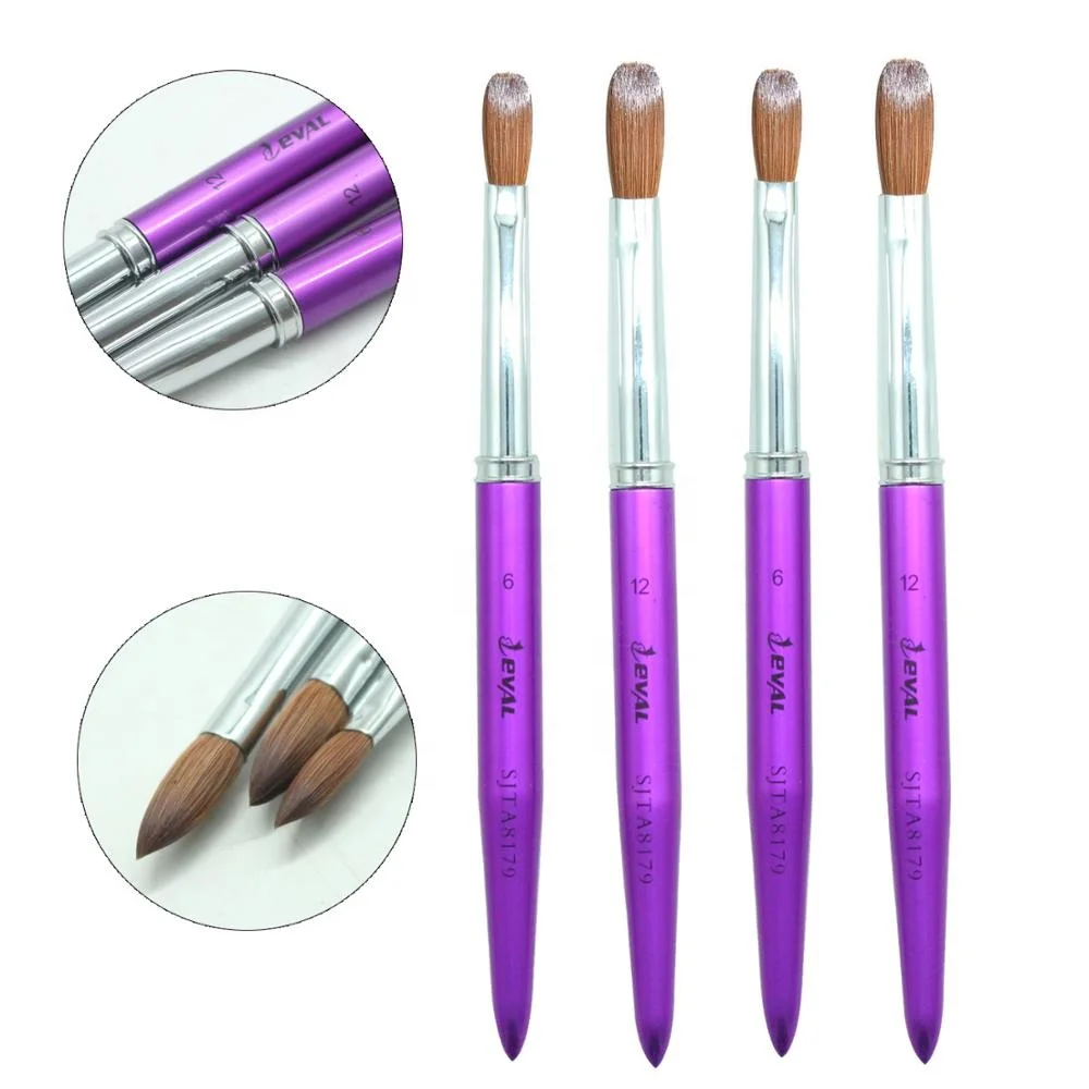 

Yihuale Professional  Kolinsky Sable Acrylic Nail Art Brush UV Gel Carving Pen Brush Powder DIY Nail Drawing