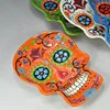 2017 Promotional the day of the dead sugar skull Halloween ceramic plate tableware holiday gift