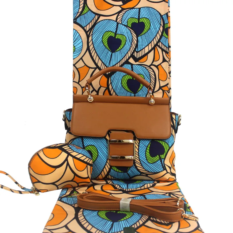 

Good Quality African Handbag Matching Wax Fabric Lady Handbags B20200902, Turkey blue,nigeria green,lilac