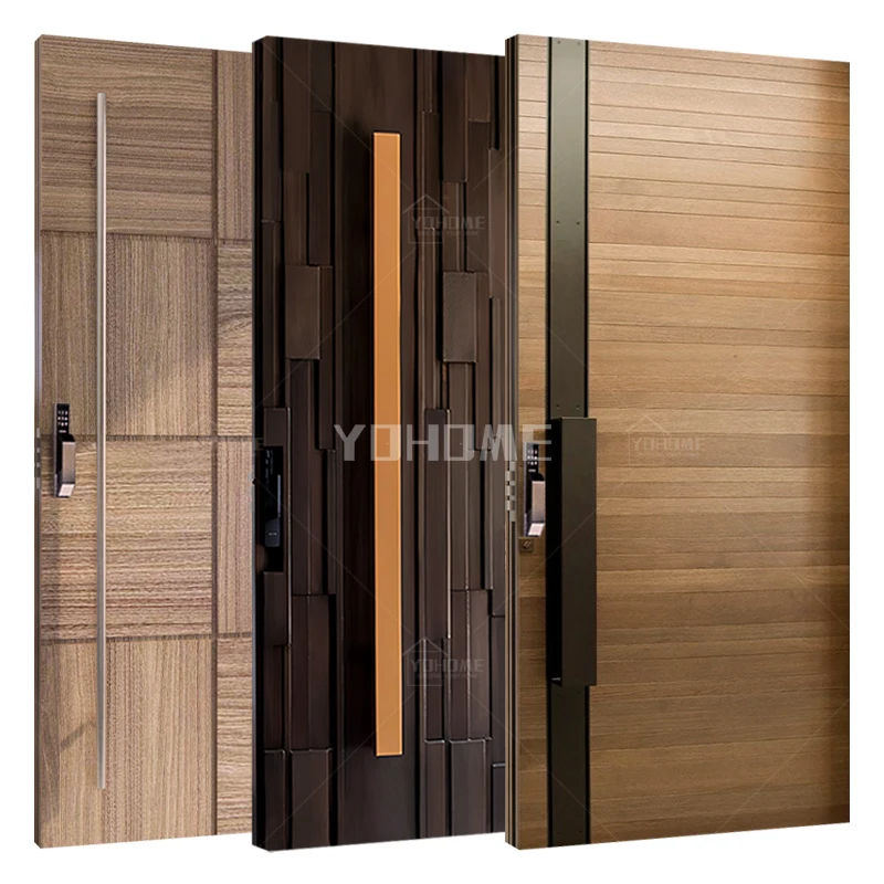 

America luxury entrance doors residential pivot exterior doors solid wood exterior front entry single wooden door