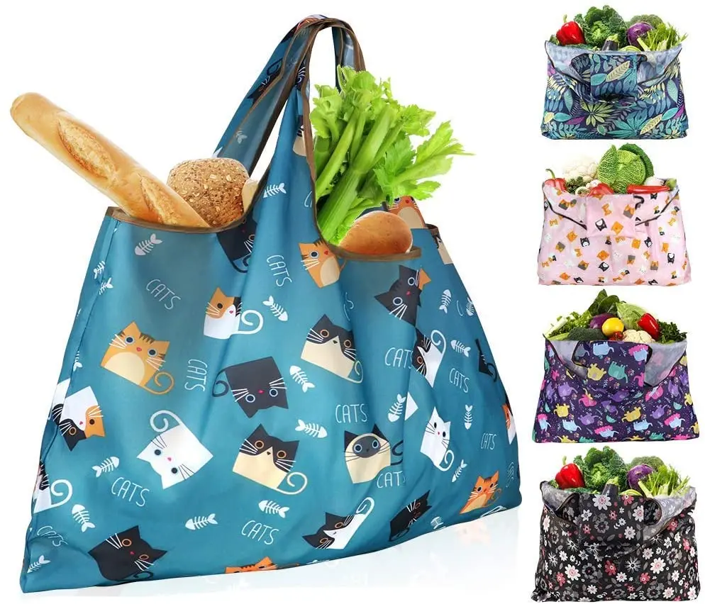 

Polyester Reusable Shopping Bags XX-Large Foldable Washable Grocery Bags