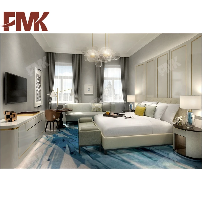 
2020 Hot Design Modern Hotel Bedroom Furniture Sets For 4-5 Star Luxury Hotel Bed Room Furniture 
