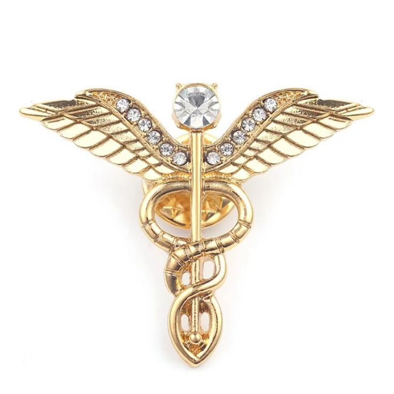 

YK Women Fashion Angel Girl Rhinestone Brooch, Silver/gold/black/rose gold