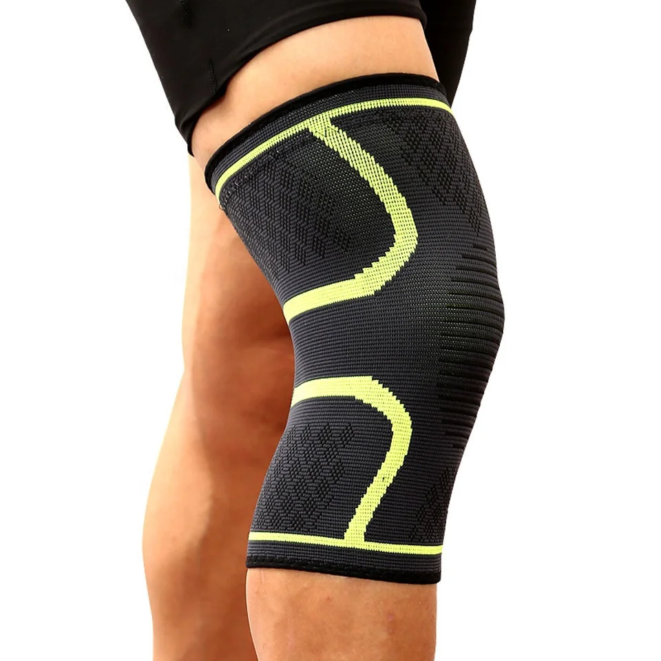 

Gym Powerlifting Soft Compression Support Weightlifting Knee Sleeve, Black,green,blue,red,orange,pink,grey