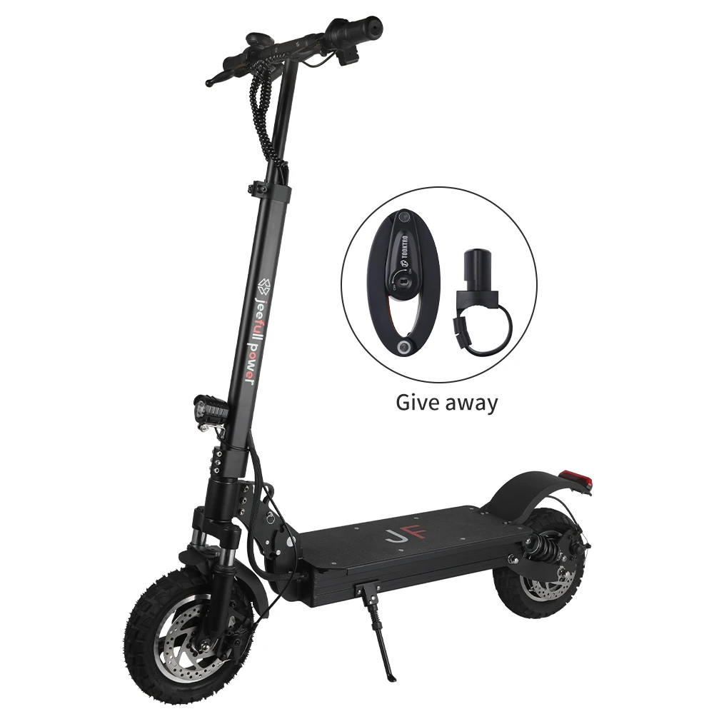 

2021 Upgraded Folding E Scooter for Adult 500W Motor 3 Speed Modes 45km/h Load 150kg 10 Inch Pneumatic Tire Dual Brake, Black