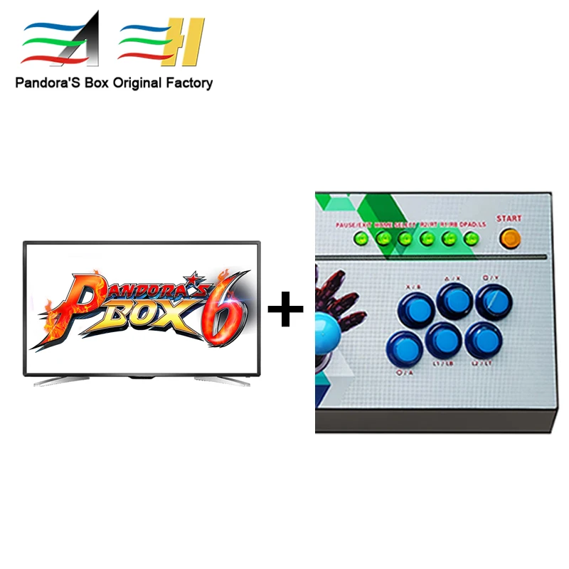 

In Stock 4 Players Online Game Pandora'S Box Tabletop Retro Arcade Game Box With Button Light Tf Card