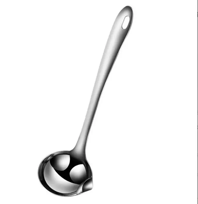 

Thicken Stainless Steel Long Handle Ladle Spoon Big Soup Ladle Useful Kitchen Cooking Tool Utensil Tool Soup Spoon Tools