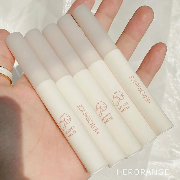 

HERORANGE lip gloss 2021 yiwu cosmetics 5 colors waterproof sunscreen mineral lip gloss