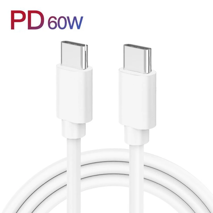 

Support PD 18W 60W 100W Short 30cm To 3M Customized PVC For phone USB C To C Type Fast Charging Cable Type C Data Cable, White or oem