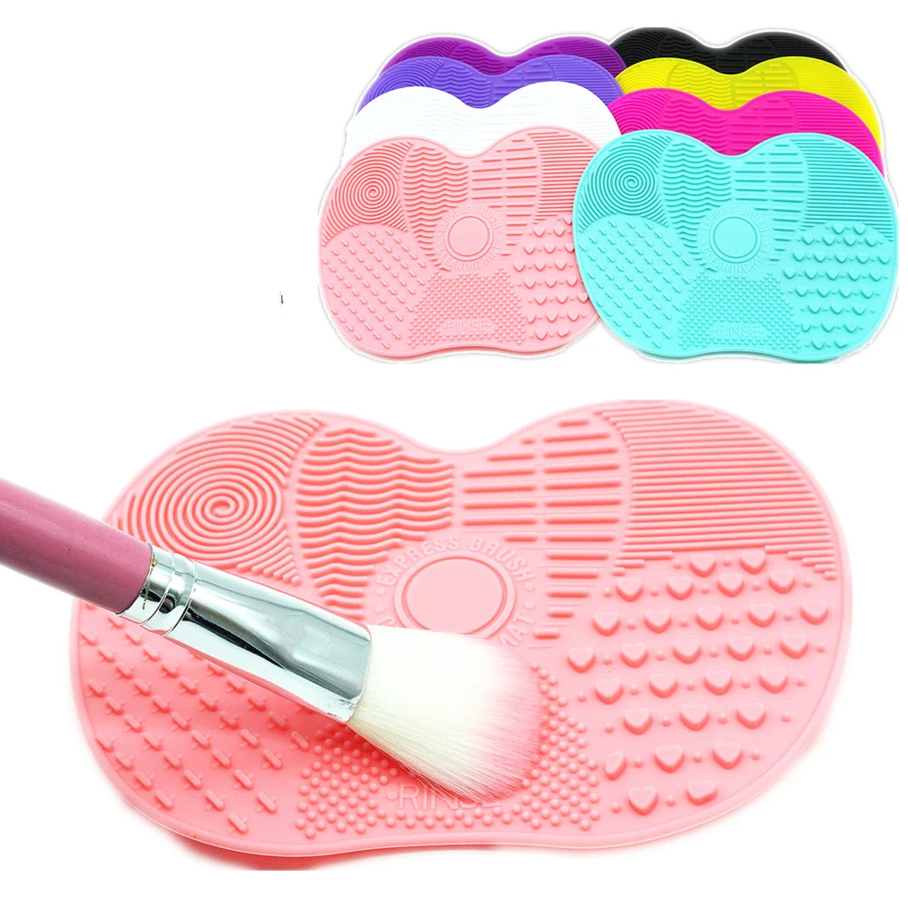 Make Up Brush Cleaning Mat Silicone Make Up Brush Cleaning Pad Makeup