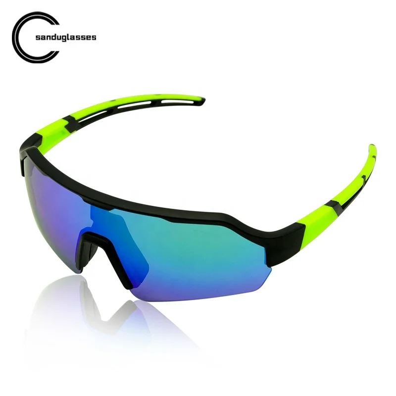 

OEM 100% UV Blocking for Men and Women Matte Bike Sunglasses With 5 Lenses Polarized Cycling Sun glasses