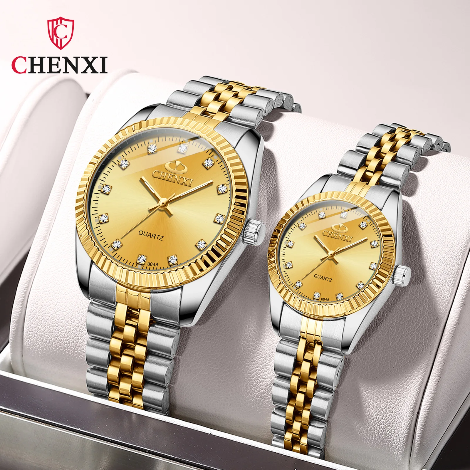 

2021 CHENXI 004A brand gold watch men luxury wholesale couple quartz watches