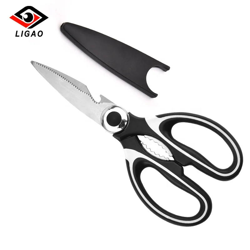 

yangjiang new designed Amazon hot selling shear stainless steel kitchen scissors