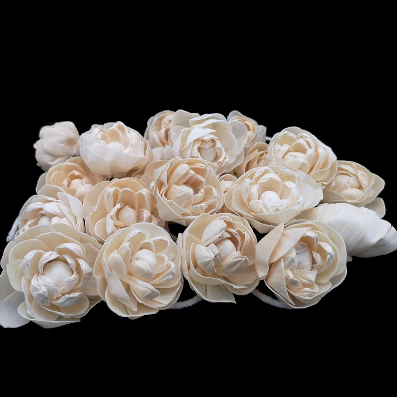 

Free Shipping 60 Pack of Sola Flowers Special rose 6cm For Home Decor/All Special Occasions