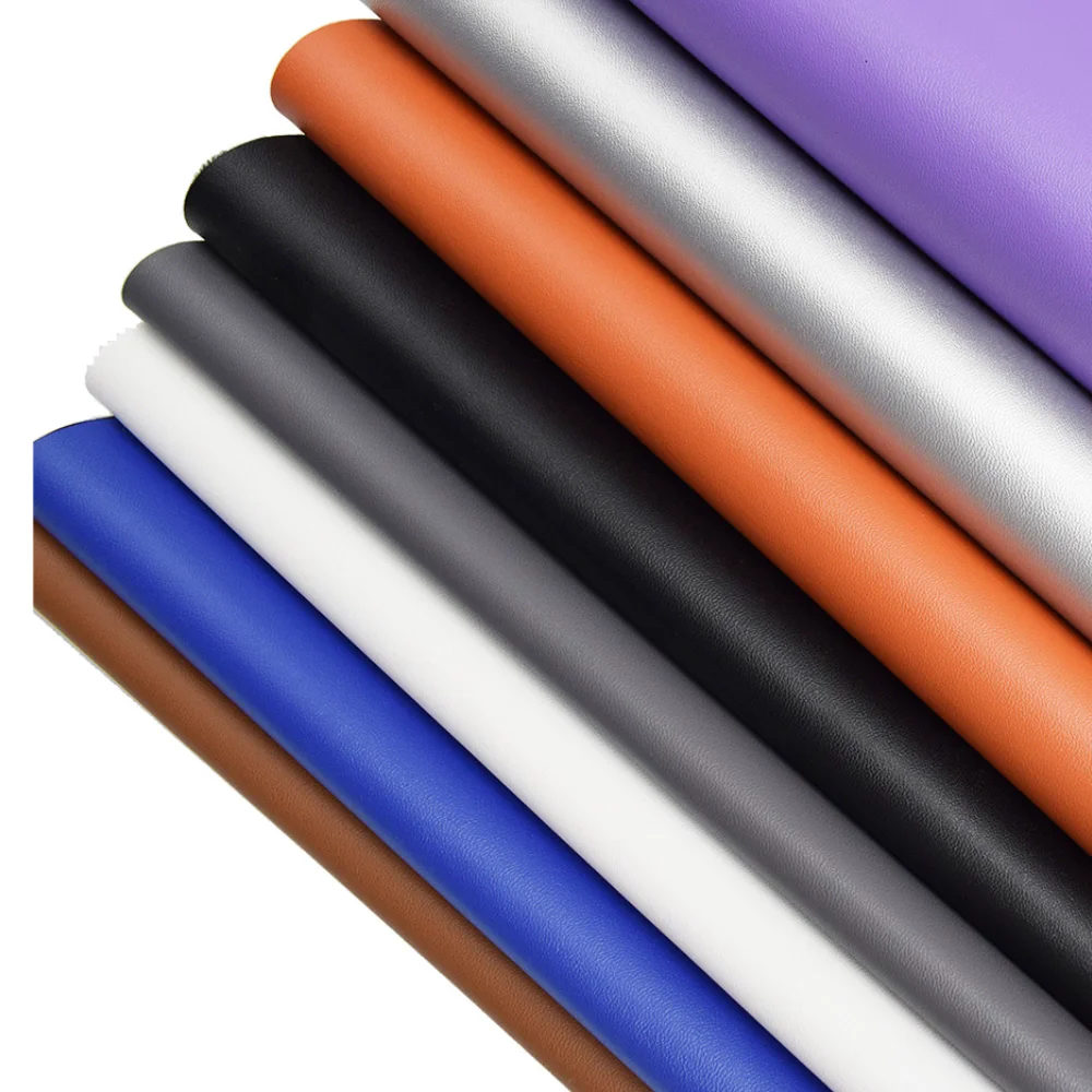 1.0mm Thick Nappa Grain Fabric Material Synthetic Artificial Leather Pu