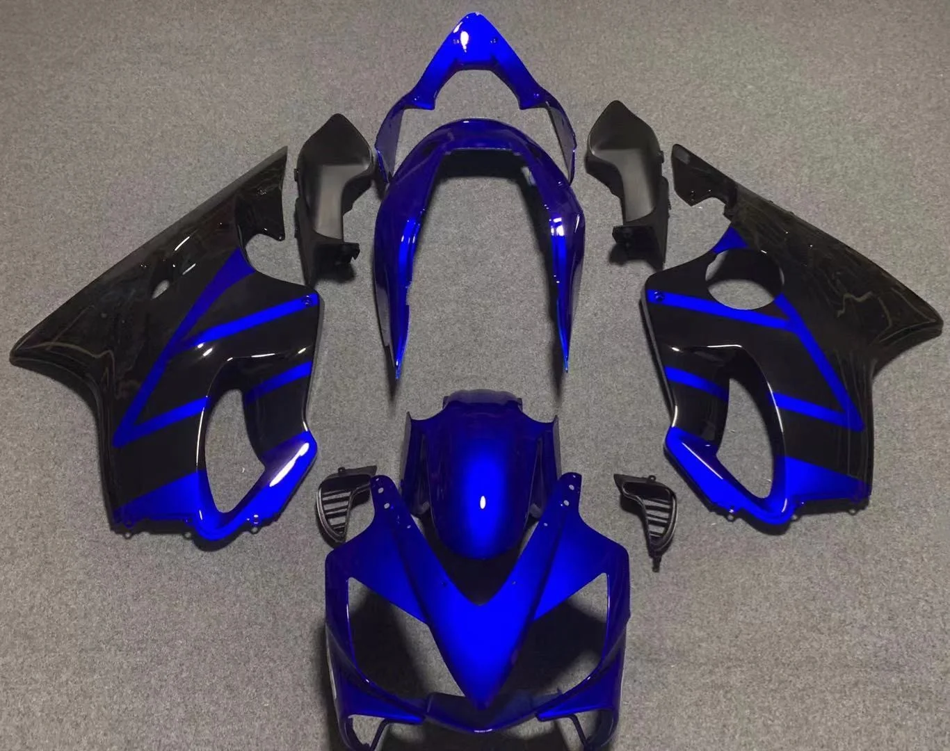 

2022 WHSC Blue And Black Motorcycle Fairings Fit For HONDA CBR600 2004-2007, Pictures shown