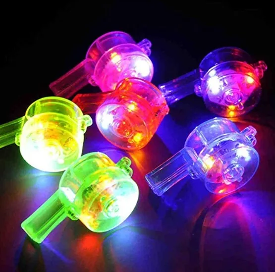 

Wholesale Cheap And Colorful Plastic LED Glow Whistle For Carnival Activities, Variety