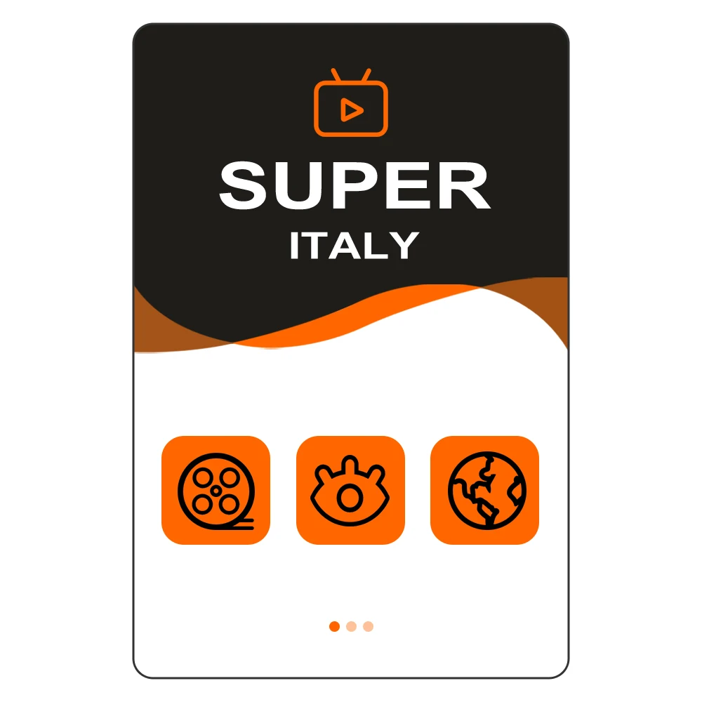

Wholesale Price Gift Card IPTV Italy Super Italia Smart Tv Android TV Box linux